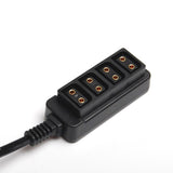 CGPro Male D-Tap Power Tap to 4 Female D-Tap P-Tap Hub Adapter for Photography Power Power Cable - CINEGEARPRO