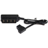 CGPro Male D-Tap Power Tap to 4 Female D-Tap P-Tap Hub Adapter for Photography Power Power Cable - CINEGEARPRO