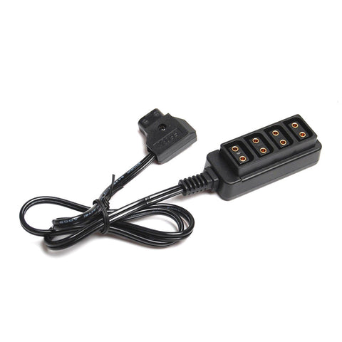CGPro Male D-Tap Power Tap to 4 Female D-Tap P-Tap Hub Adapter for Photography Power