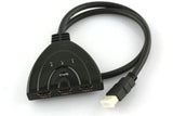 CGPro 3 Ports HDMI 1.3 Splitter Switcher 3x1 Auto Switch 3-In-1-Out With 50 CM Pigtail Cable HDMI Cable - CINEGEARPRO
