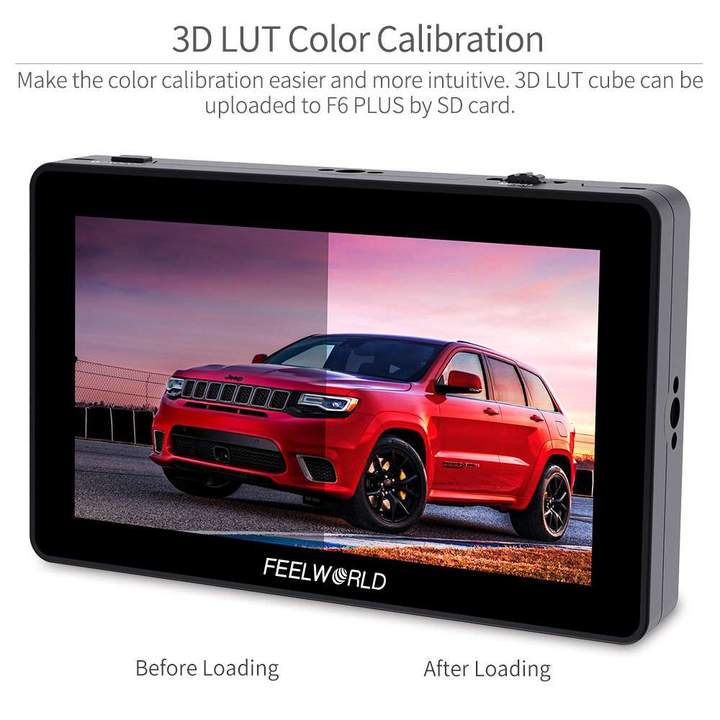 FEELWORLD F6 PLUS 5.5 Inch 3D LUT Touch Screen Camera Field Monitor HDMI FHD Support 4K Input Output Monitor - CINEGEARPRO