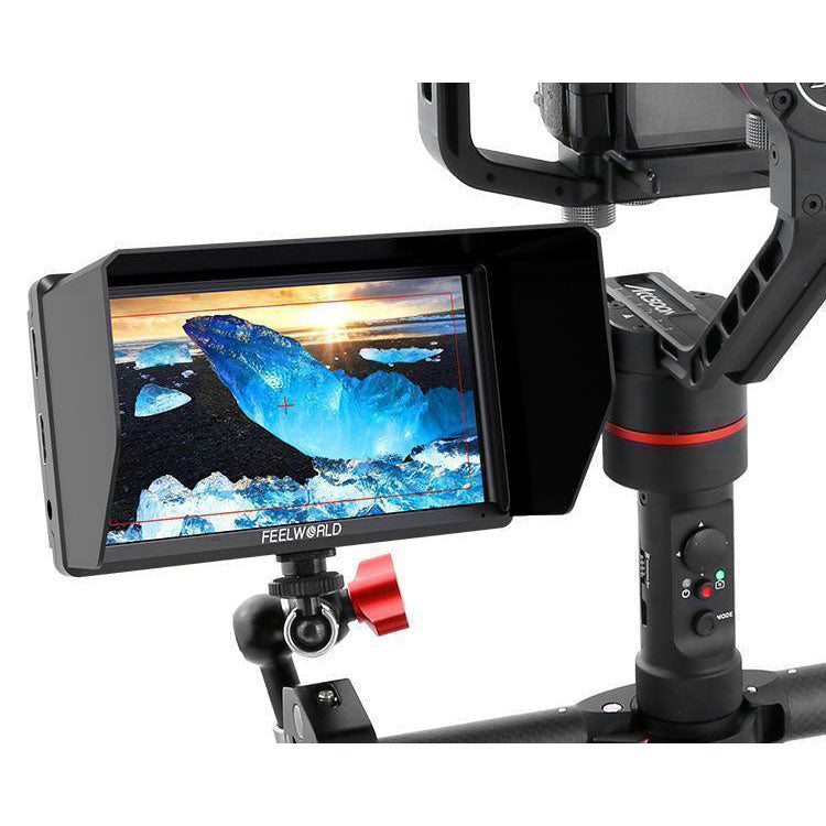 FEELWORLD S55 5.5 Inch DSLR Camera Field Monitor IPS 1280x720 Support 4K HDMI Input Output Tilt Arm Power Output Monitor - CINEGEARPRO