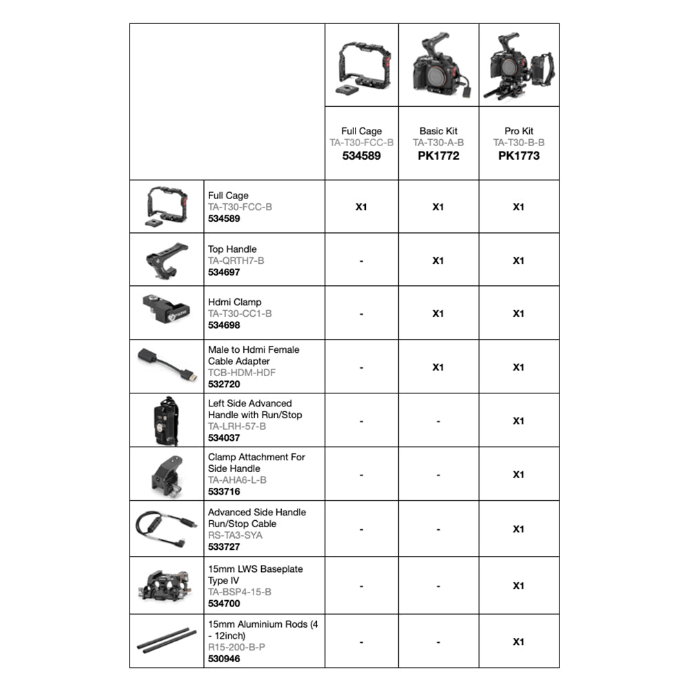 TiLTA TA-T30 Sony A7 IV Cage System For Alpha ILCE7 M4